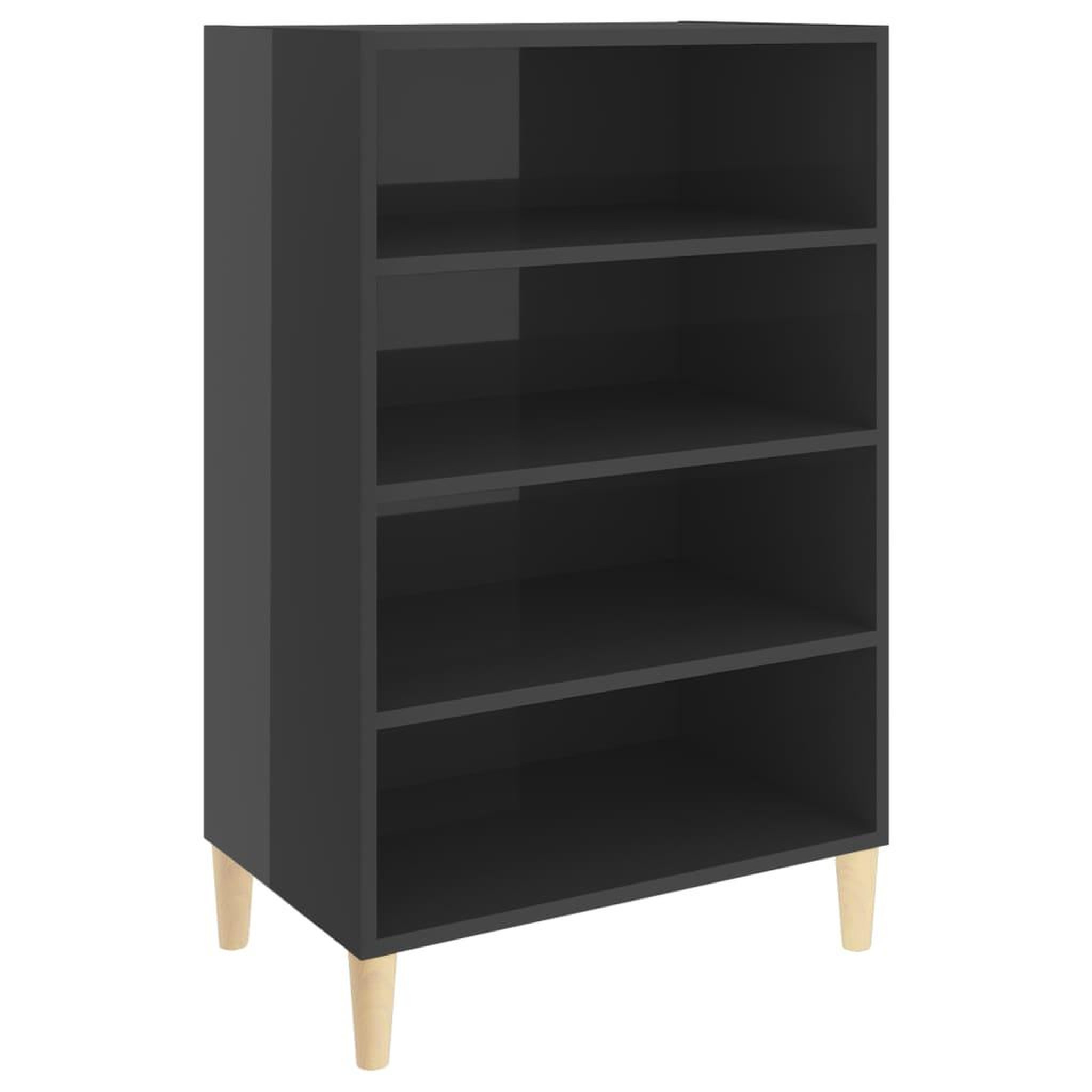 Voir la diapositive 2 : VIDAXL Buffet gris brillant 57x35x90 cm bois d'ingenierie