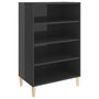 Voir la diapositive 2 : VIDAXL Buffet gris brillant 57x35x90 cm bois d'ingenierie
