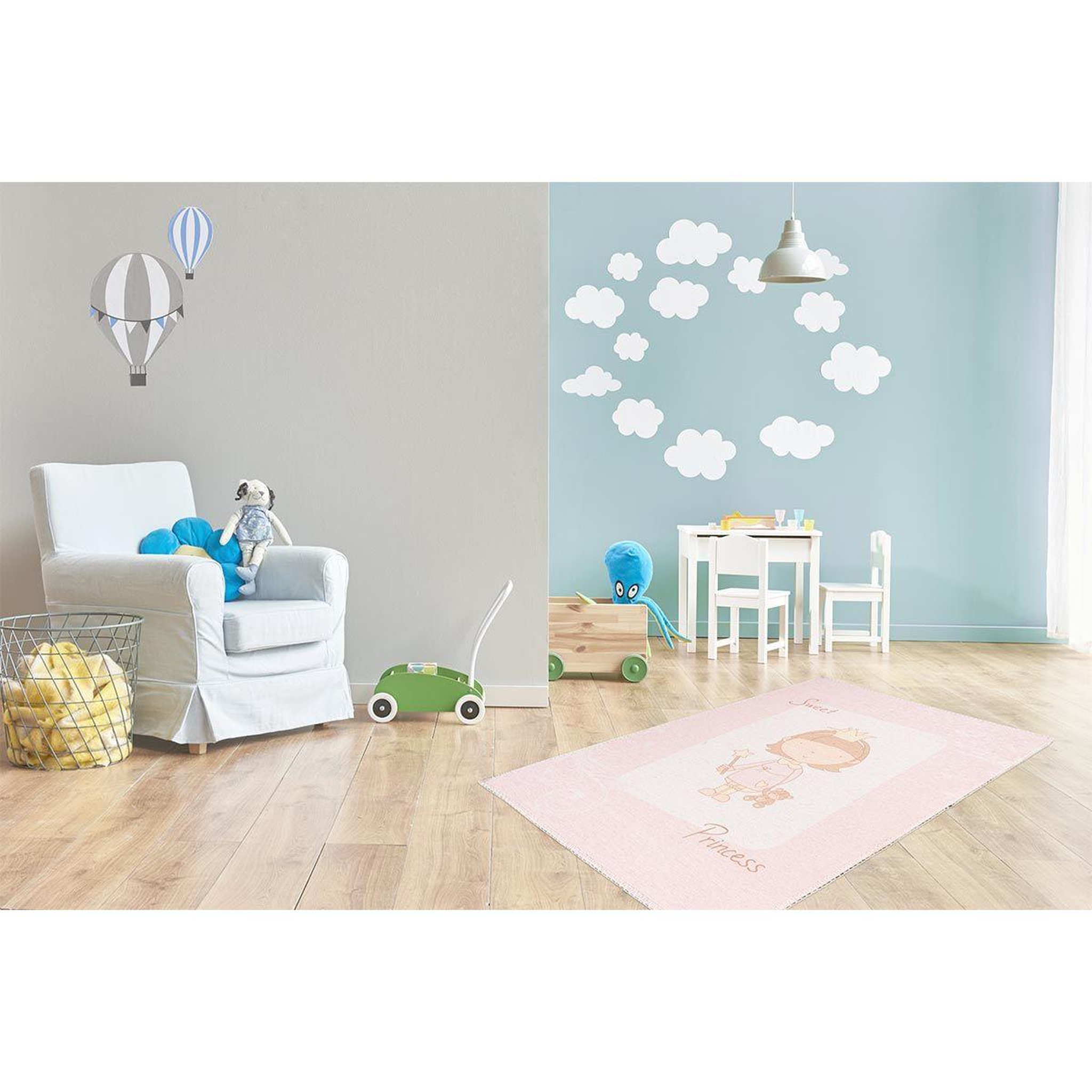 Voir la diapositive 4 : Paris Prix Tapis Enfant Imprimé  Bambini VI  Rose