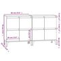 Voir la diapositive 6 : VIDAXL Buffets 2 pcs blanc 60x35x70 cm bois d'ingenierie