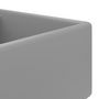 Voir la diapositive 4 : VIDAXL Lavabo carre a trop-plein Gris clair mat 41x41 cm Ceramique