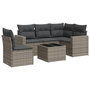 Voir la diapositive 2 : VIDAXL Salon de jardin 6 pcs avec coussins gris resine tressee