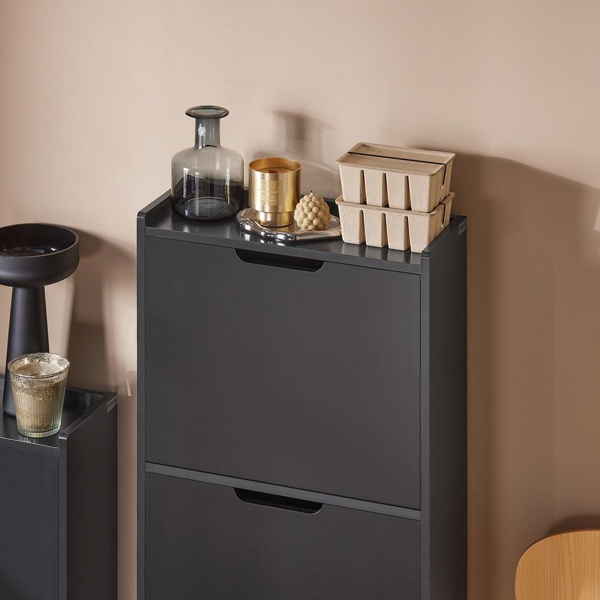 Voir la diapositive 6 : SOBUY SoBuy - Meuble À Chaussures 3 portes - Minimaliste - FSR151-H
