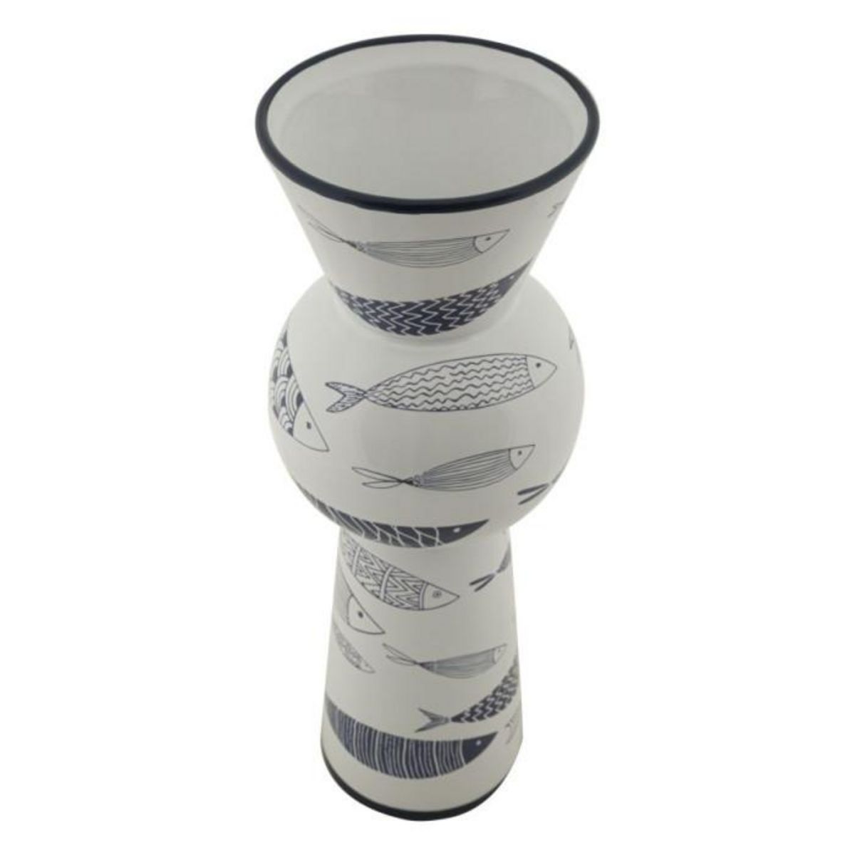 Paris Prix Vase Haut en Céramique  Poissons  38cm Multicolore