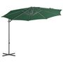 Voir la diapositive 2 : VIDAXL Parasol de jardin en porte-a-faux avec mat en acier vert