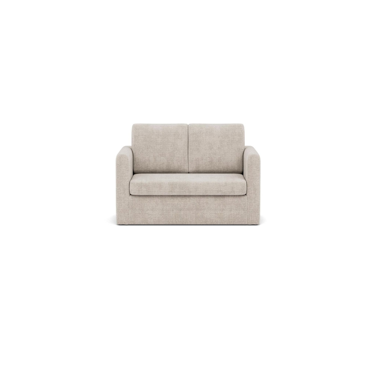 BEST MOBILIER Marilia - canapé 2 places convertible déplimousse en velours texturé