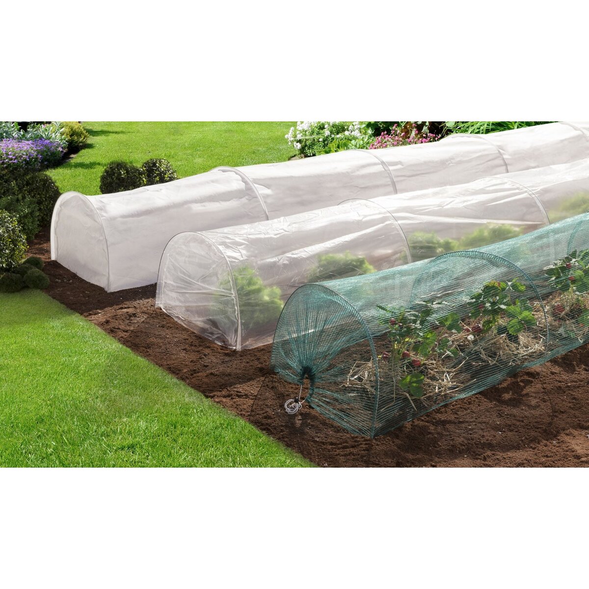 Garden Tunnel de forçage 4m avec 3 housses 4 saisons