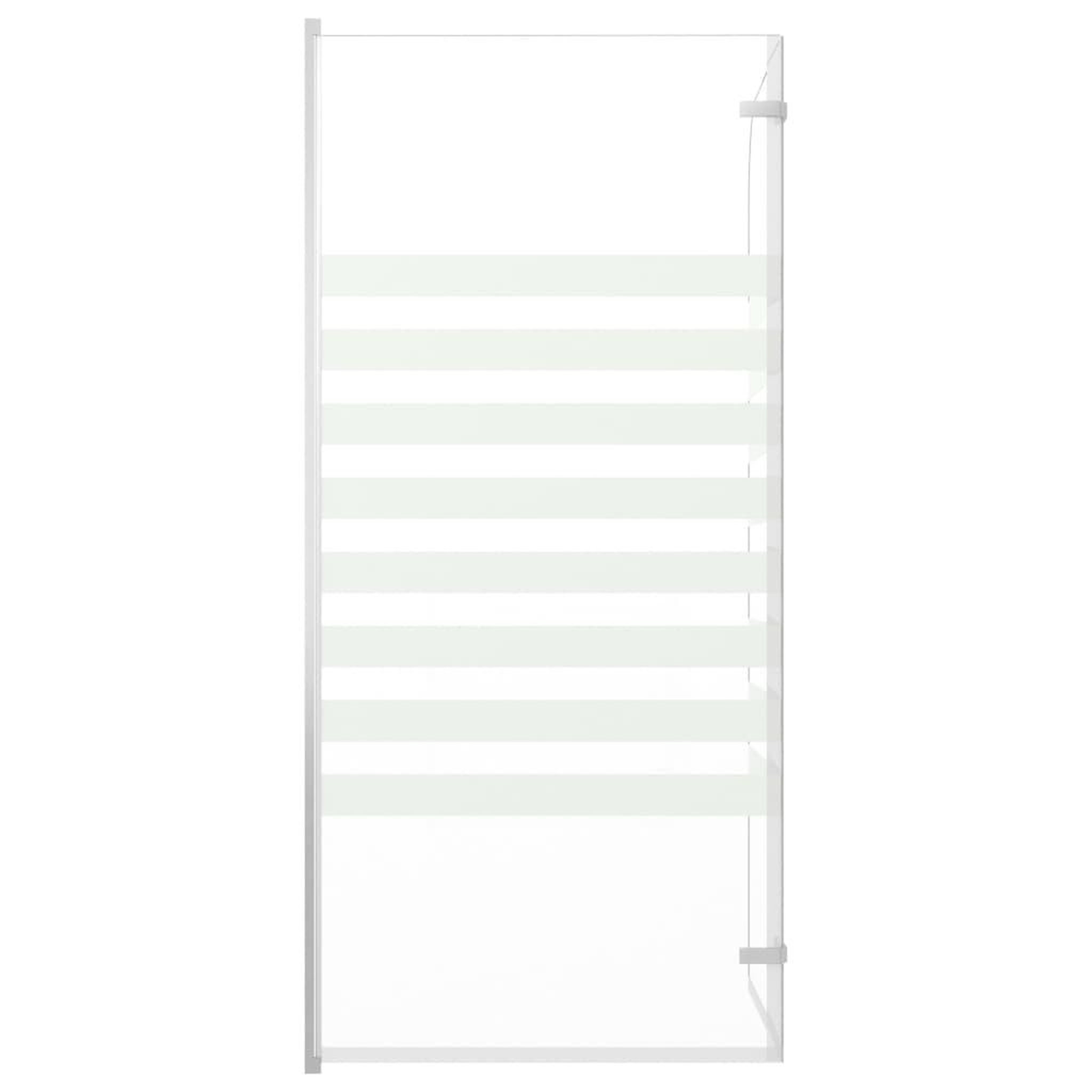 Voir la diapositive 5 : VIDAXL Enclos de bain 120x140 cm verre trempe rayures