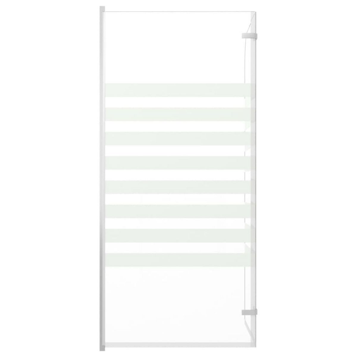 VIDAXL Enclos de bain 120x140 cm Verre trempe Rayures