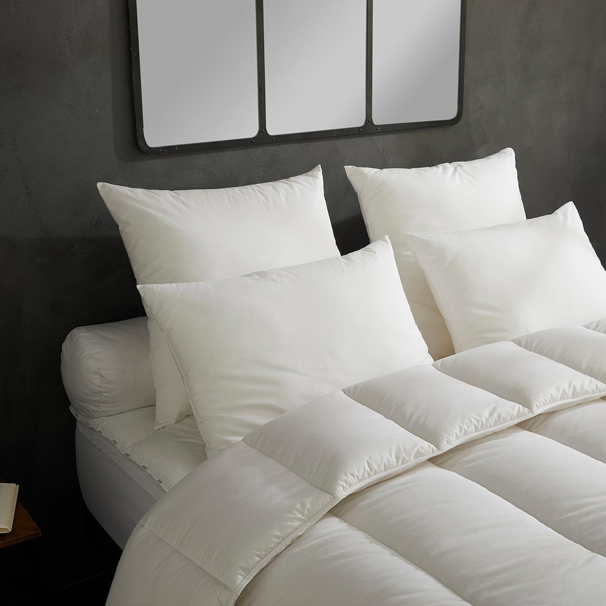DODO Lot de 2 oreillers micro douceur - moelleux. Coloris disponibles : Blanc