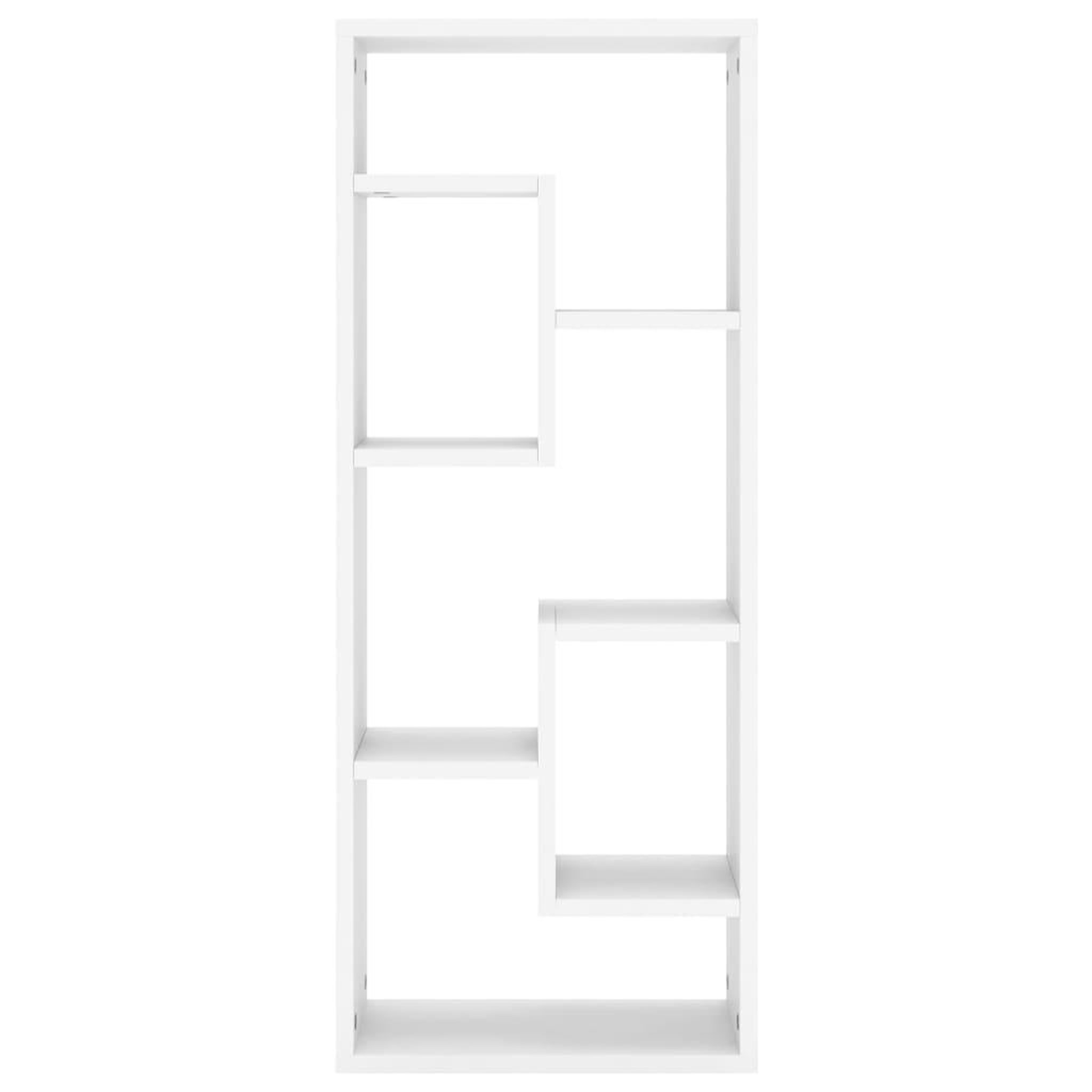 Voir la diapositive 4 : VIDAXL Etagere murale Blanc 36x16x90 cm Bois d'ingenierie