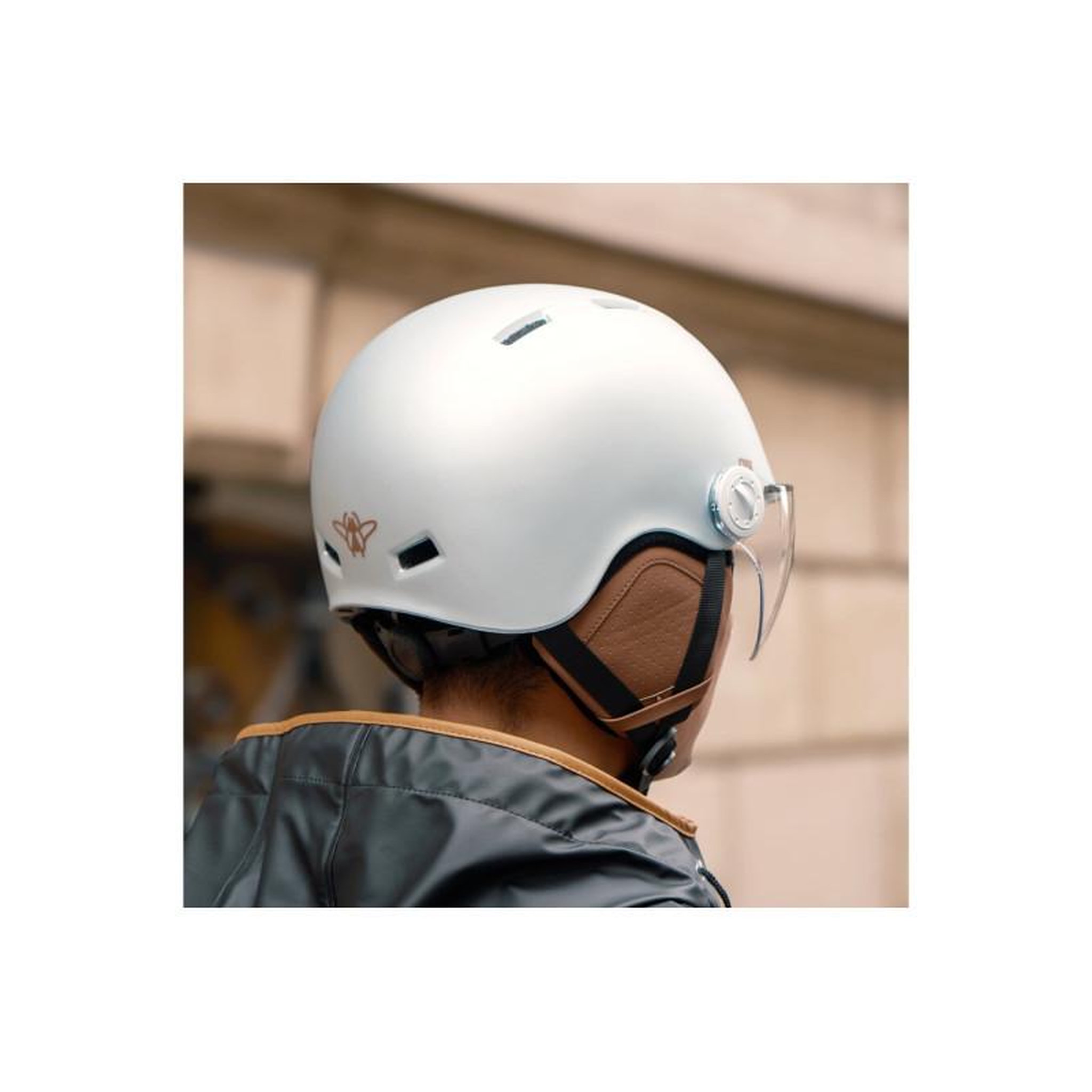 Voir la diapositive 3 : CASR Accessoire trottinette électrique Casr CASQUE DE PROTECTION STYLE CASR GRIS BLEU M