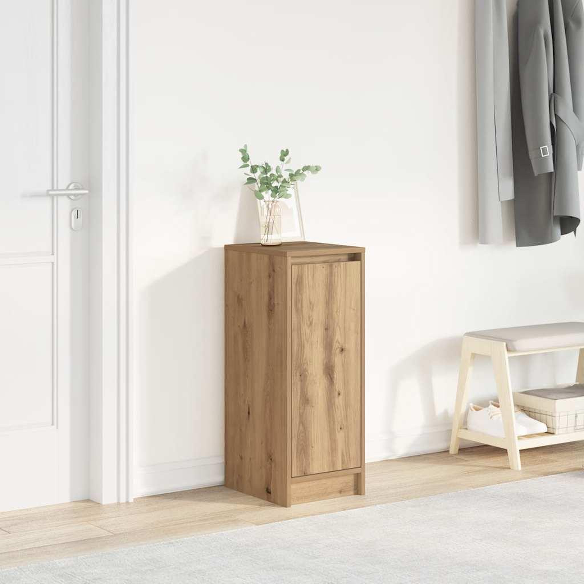 VIDAXL Armoire a chaussures chene artisanal 29,5x34x76 cm