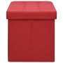 Voir la diapositive 4 : VIDAXL Banc de rangement pliable Rouge bordeaux Faux lin