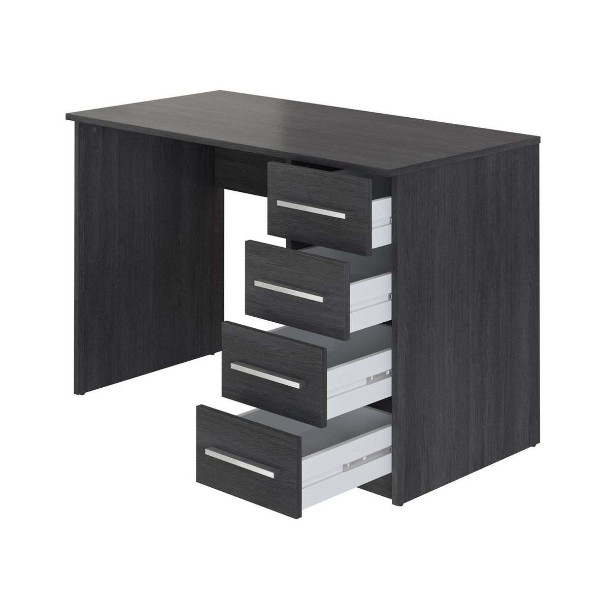 Bureau droit 4 tiroirs L110cm CARLOS