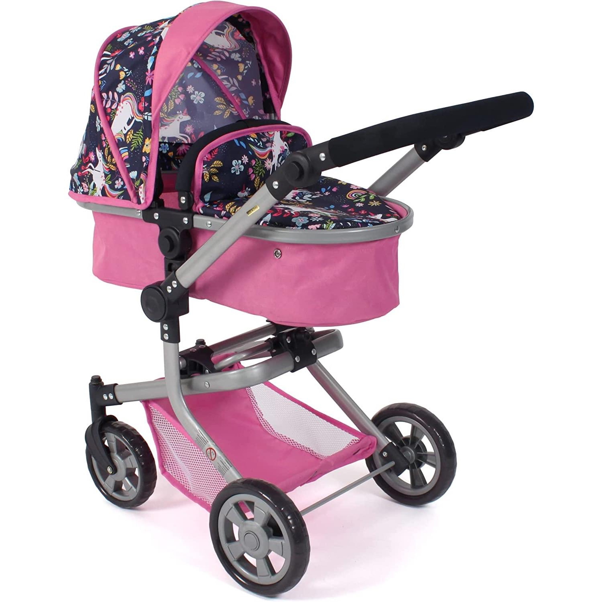 BAYER CHIC 2000 Poussette combinée 2 en 1 Mika Licorne pour poupée