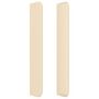 Voir la diapositive 4 : VIDAXL Tete de lit avec oreilles Creme 203x16x118/128 cm Tissu