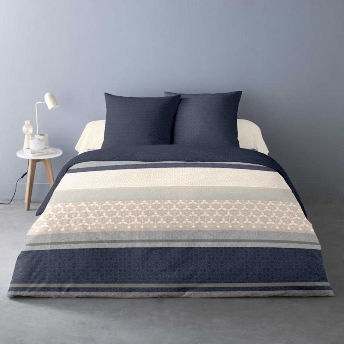 Dourev Housse de couette 240x220 NOA + 2 taies matière Polaire