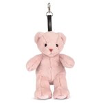 DOUDOU ET COMPAGNIE Bijou de sac - Nounours rose poudré