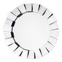 Voir la diapositive 1 : Paris Prix Miroir Mural Design  Fortuna  80cm Argent