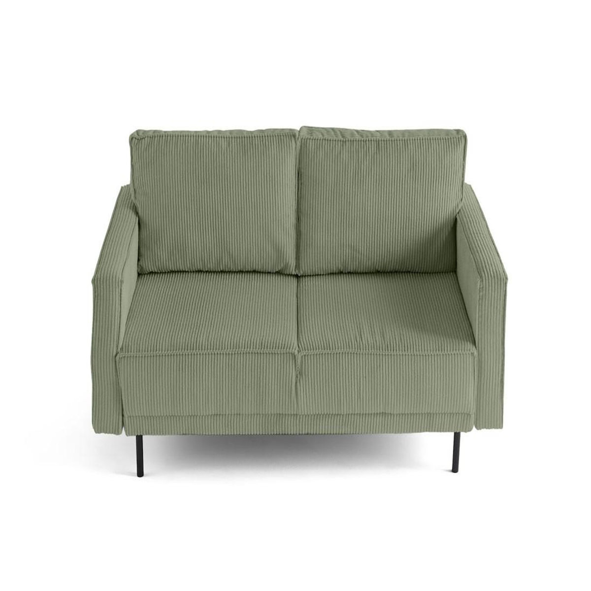 LISA DESIGN Charlie - canapé droit 2 places - en velours côtelé