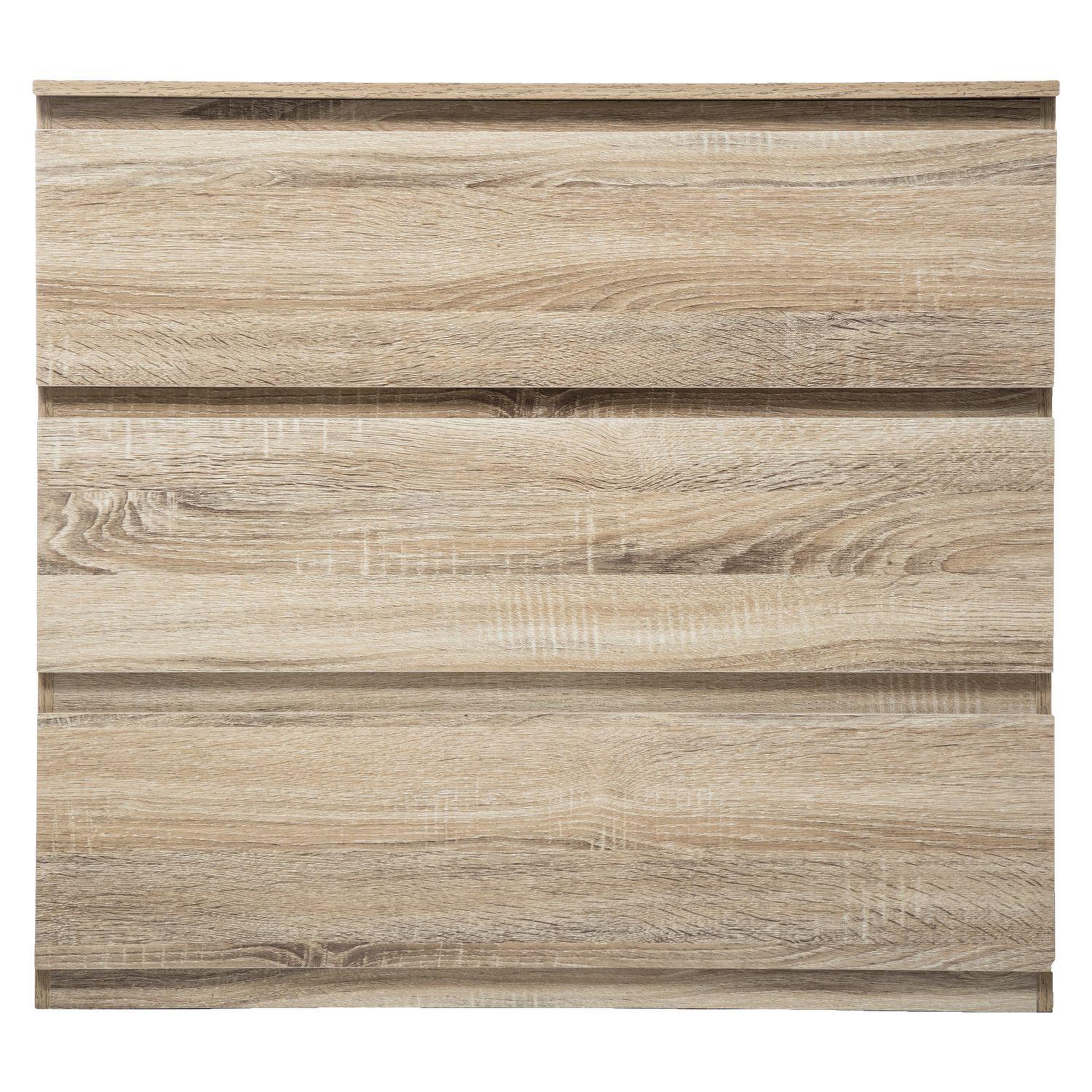 Voir la diapositive 3 : FIVE Commode de chambre 3 tiroirs - bois