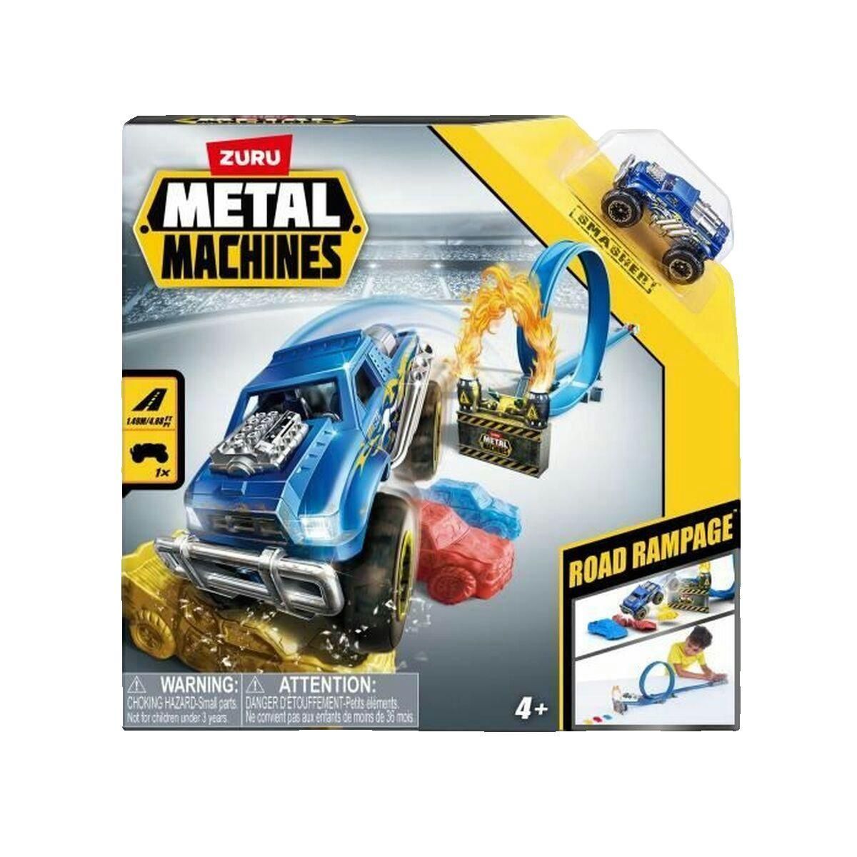 ZURU Circuit de jeu Zuru Piste Lançadora Metal Machines bleu