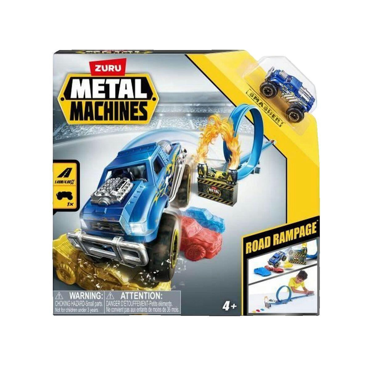 ZURU Circuit de jeu Zuru Piste Lançadora Metal Machines bleu