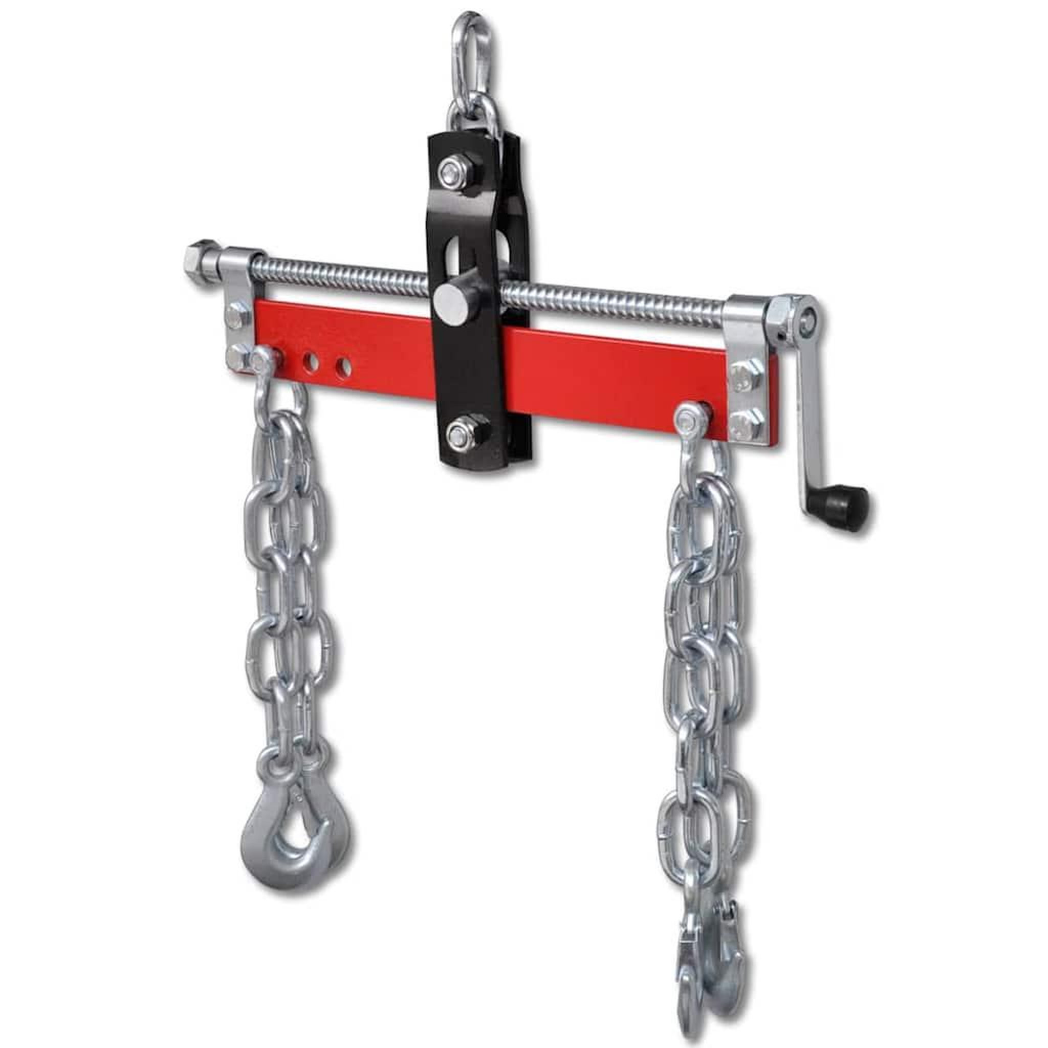 Voir la diapositive 1 : VIDAXL Outil de levage avec manivelle pour moteurs 900 kg