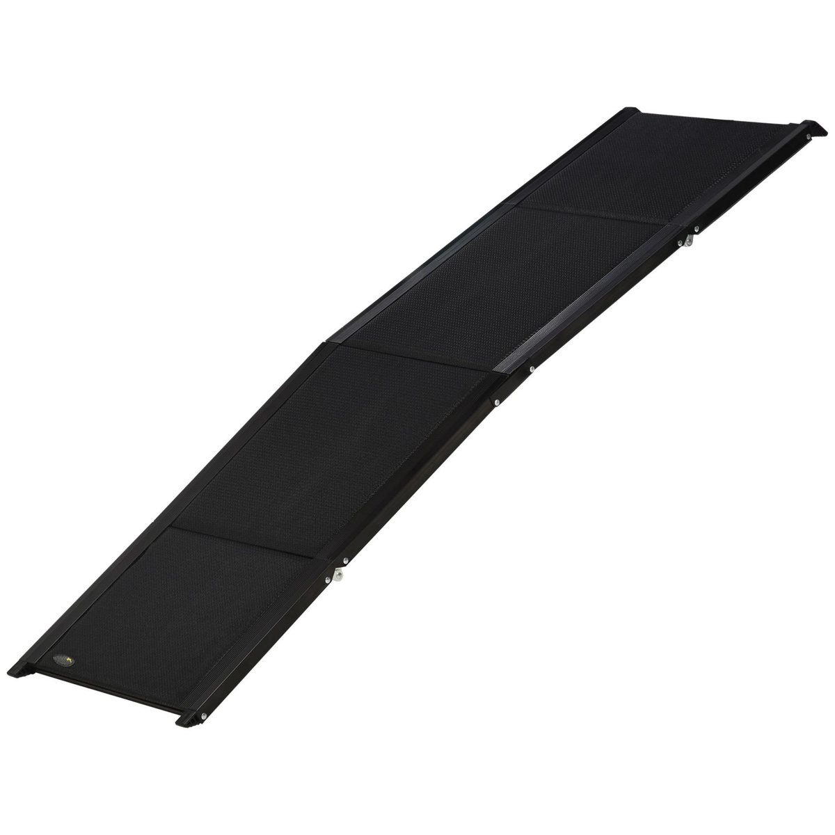 PAWHUT Rampe pliable pour chien surface antidérapante dim. 158 x 43,5 cm alliage d'aluminium noir