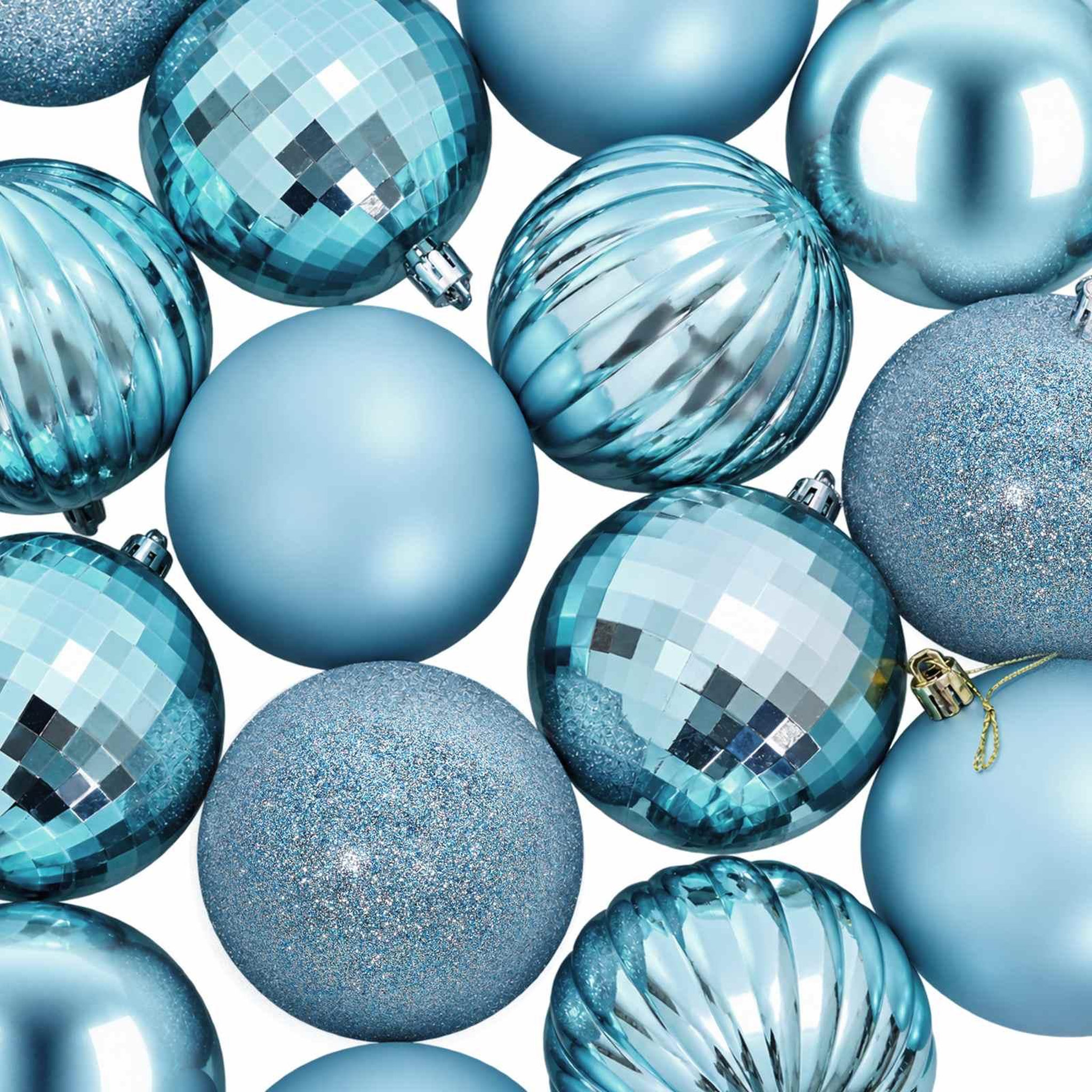 Voir la diapositive 6 : VIDAXL Ensemble de boules de Noël 50 pc Turquoise Diam. 8 cm