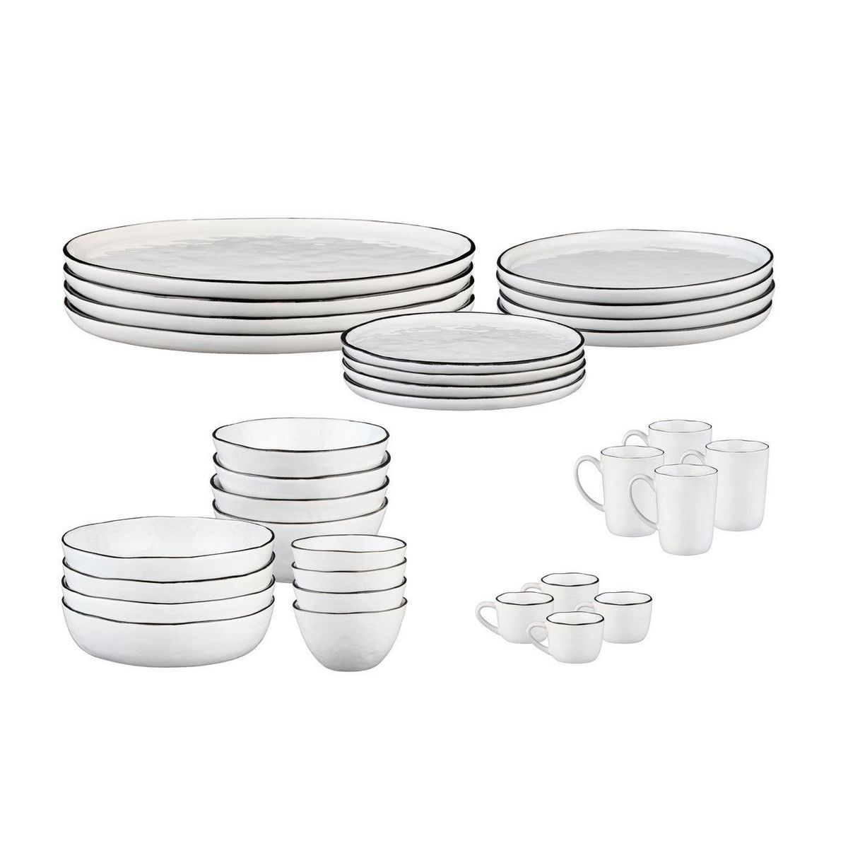 BJORN Service Complet PURE - 32 pièces - Blanc Neige