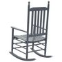 Voir la diapositive 4 : VIDAXL Chaise a bascule avec siege incurve Gris Bois de peuplier