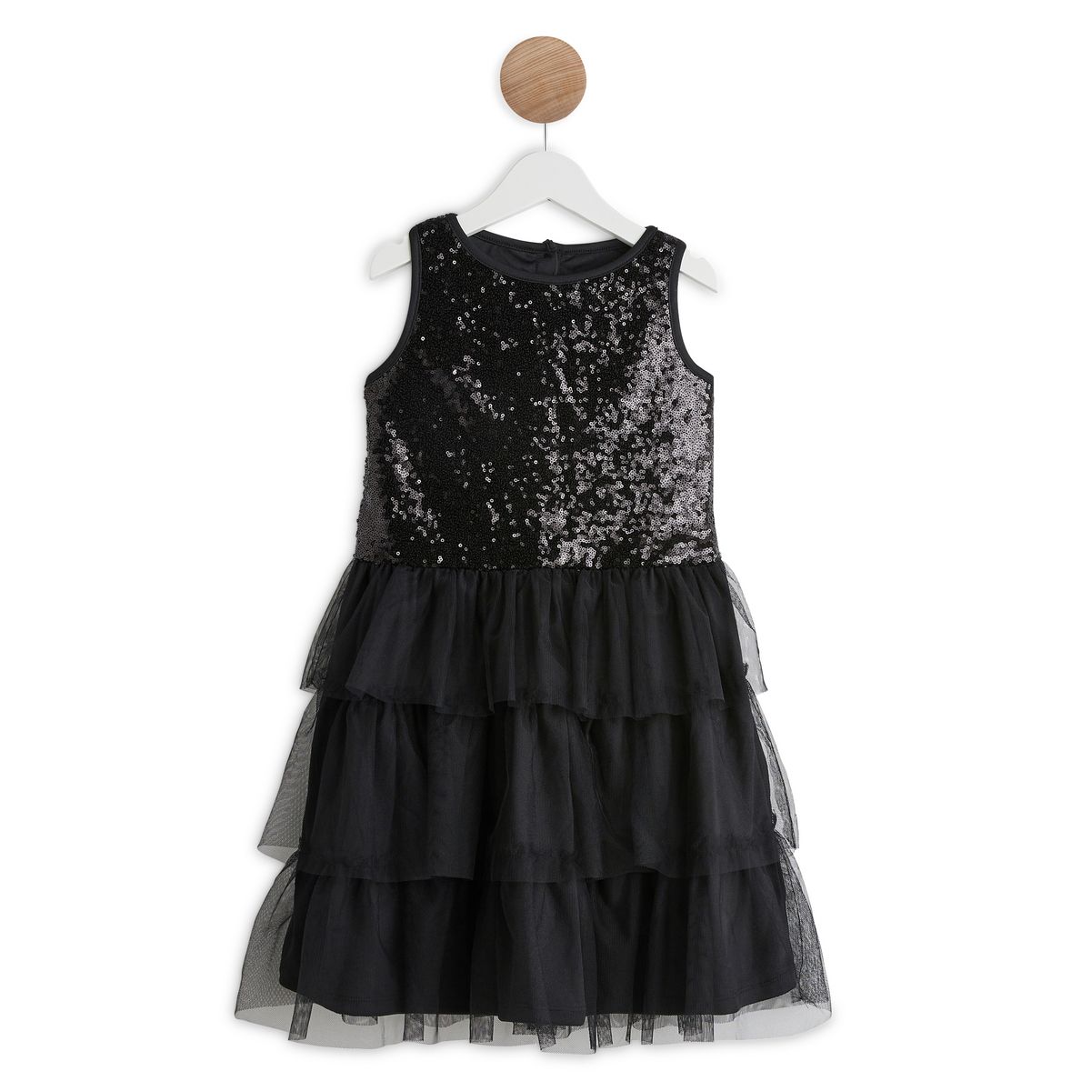 INEXTENSO Robe de fête à sequins avec tulle fille