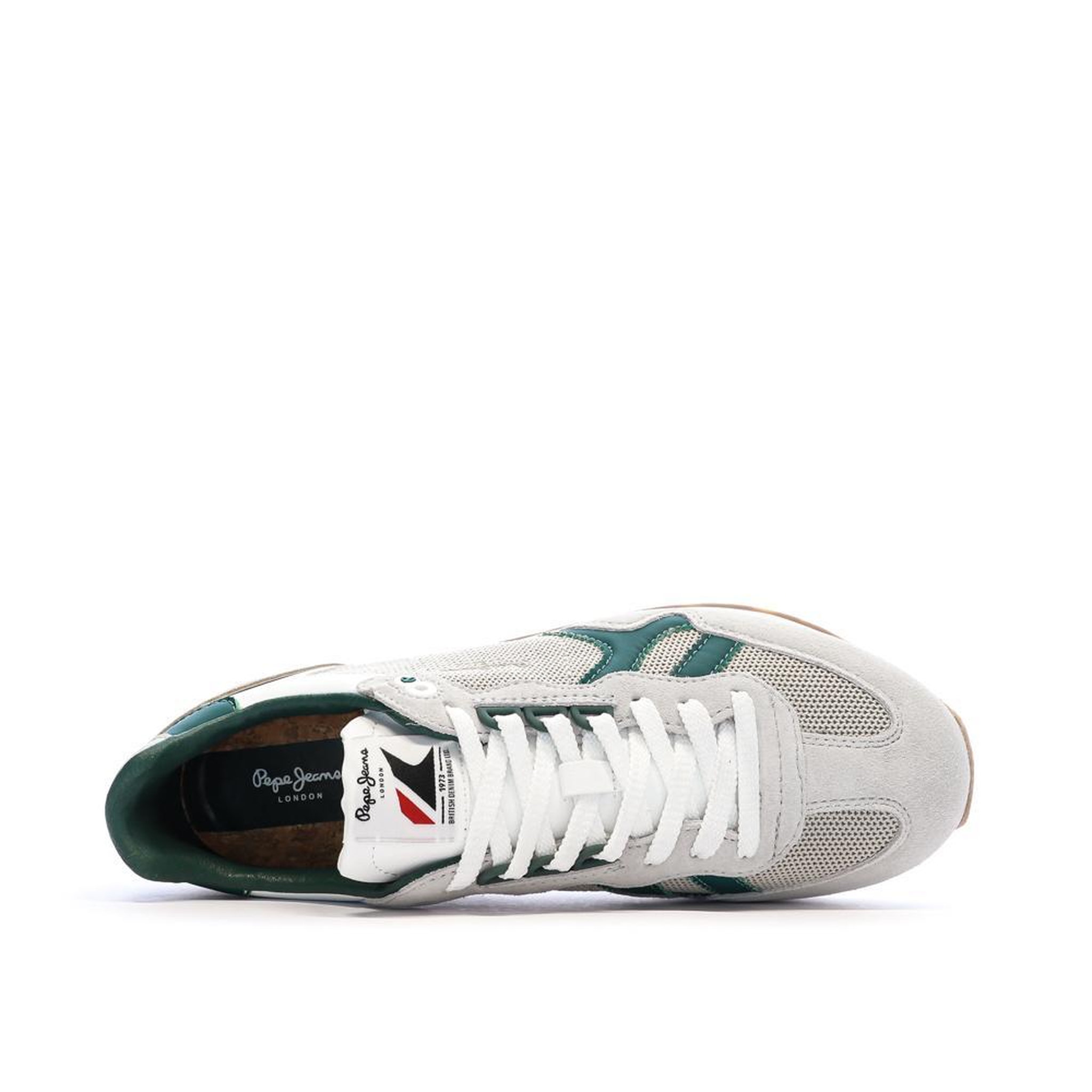 Voir la diapositive 4 : Pepe Jeans Baskets es/Vertes Homme Pepe jeans Brit Retro