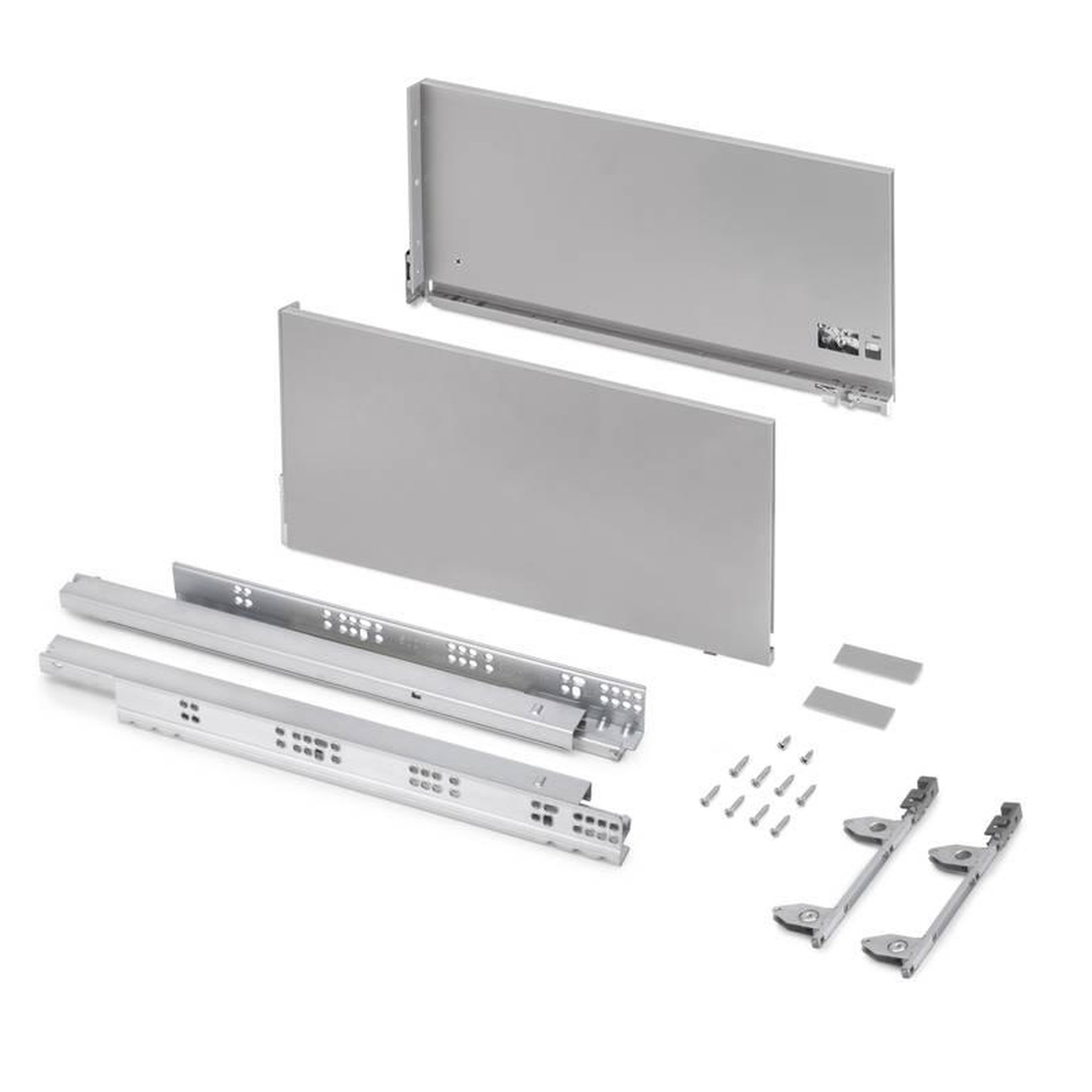 EMUCA SRL Tiroir extérieur Vertex 3D - 60 kg - 242 mm x 500 mm - Peint en aluminium - Acier