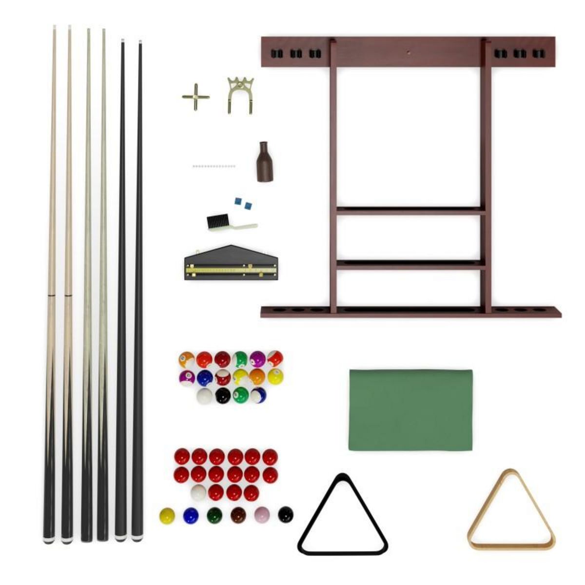 PLAY4FUN Billard Américain avec retour de boules automatique et accessoires