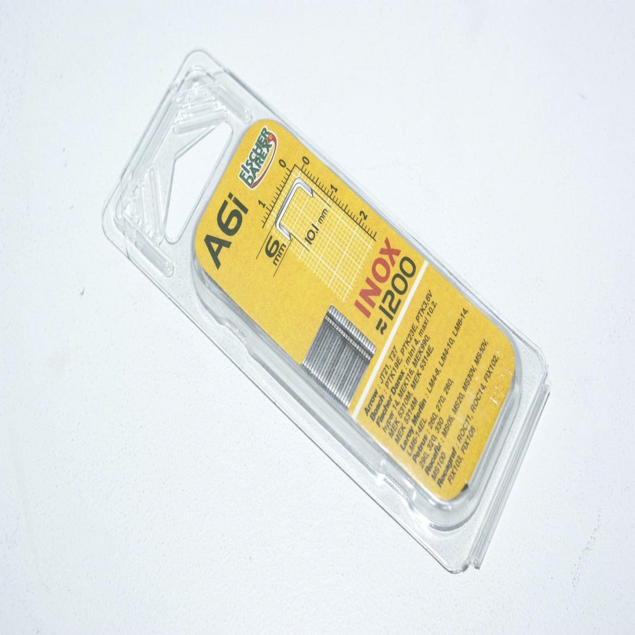 CENTRALE BRICO Lot de 1200 agrafes fil fin FISCHER DAREX A6i