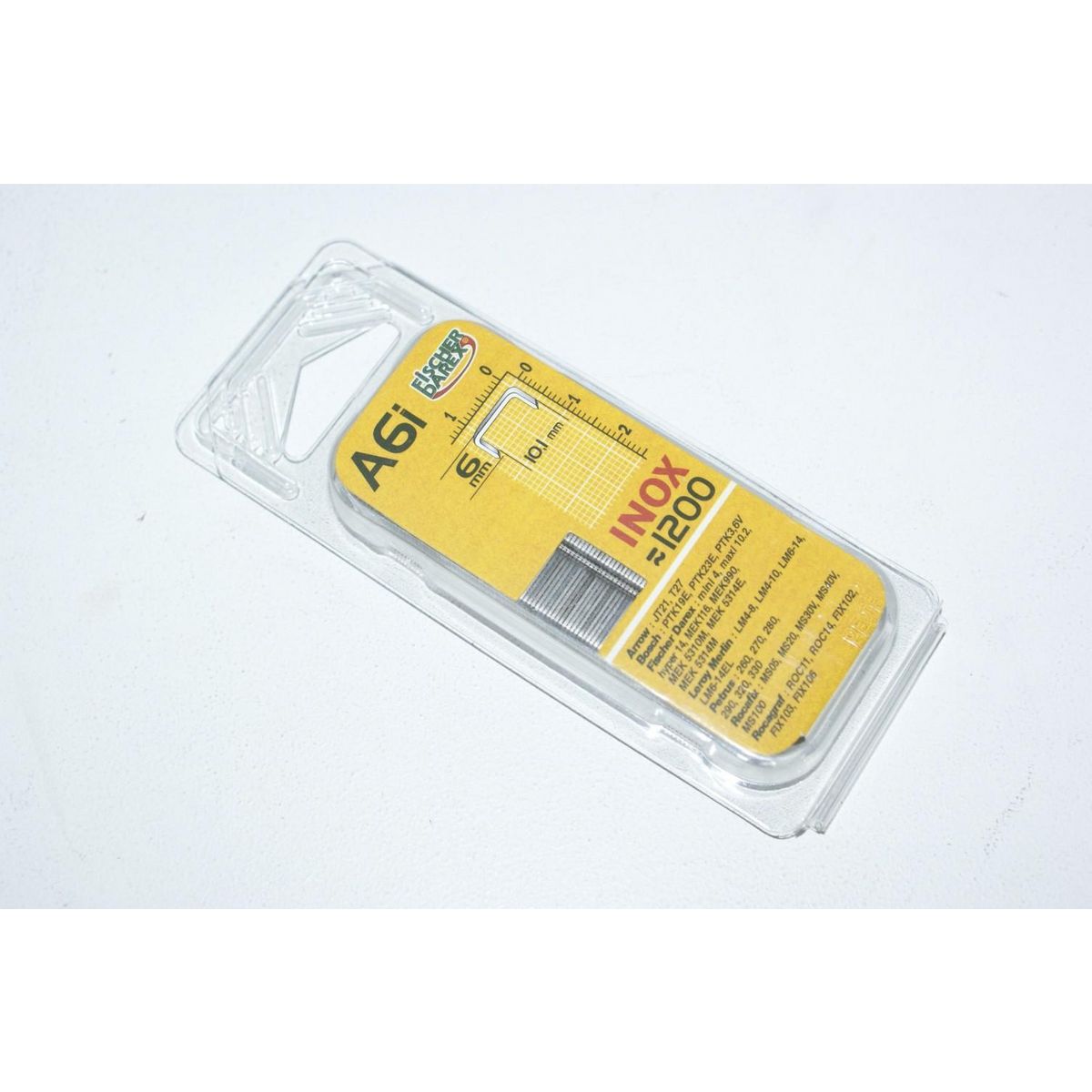 CENTRALE BRICO Lot de 1200 agrafes fil fin FISCHER DAREX A6i