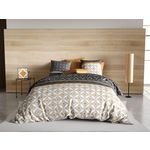 ATELIER DU COTON Parure housse de couette 100%coton 57fils ota. Coloris disponibles : Beige