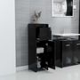 Voir la diapositive 4 : VIDAXL Armoire de salle de bain Noir 30x30x95 cm Bois d'ingenierie