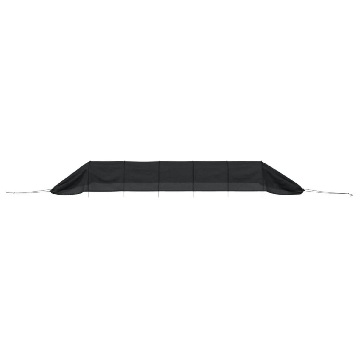 VIDAXL Tunnels en filet 2 pcs noir acier et polyethylene