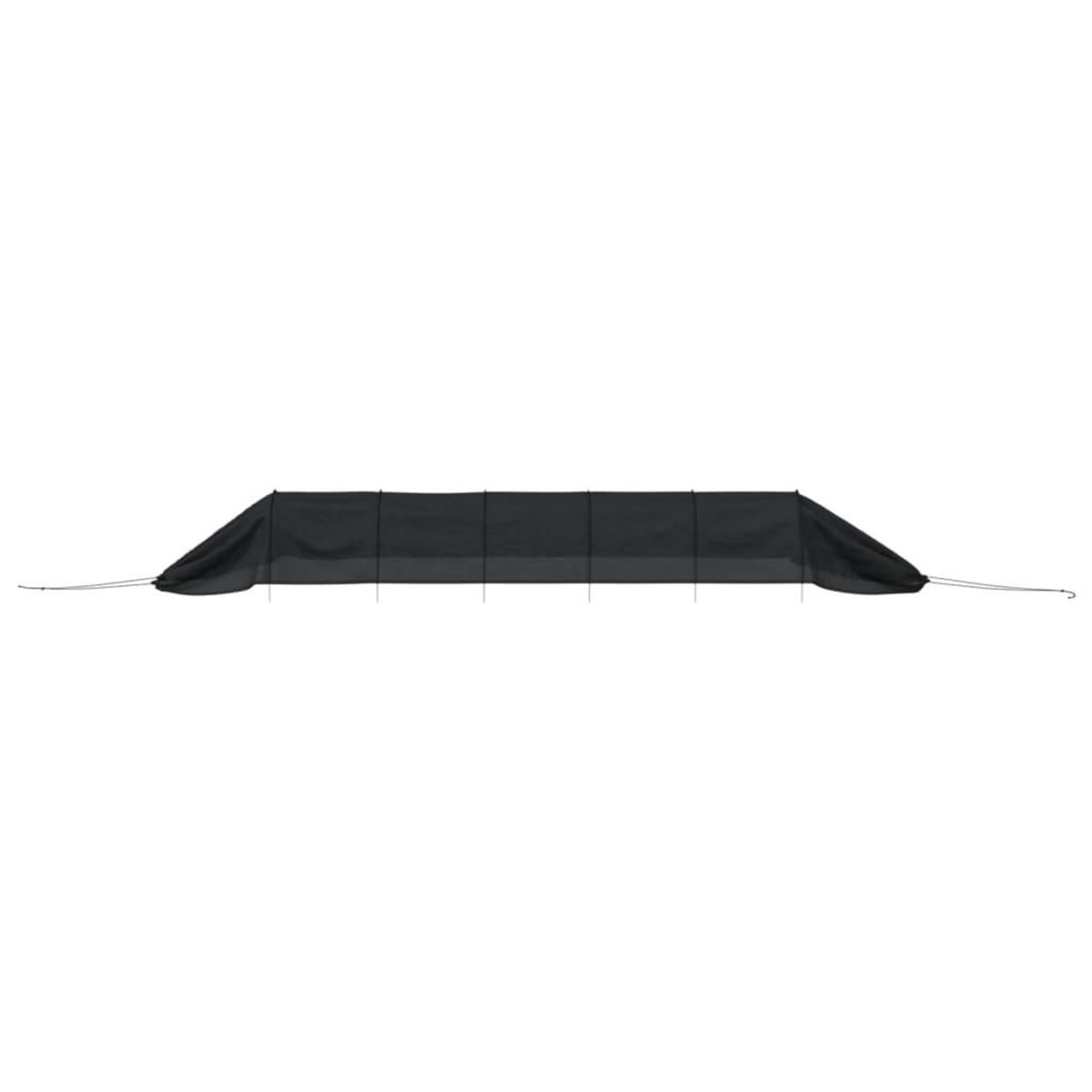 VIDAXL Tunnels en filet 2 pcs noir acier et polyethylene