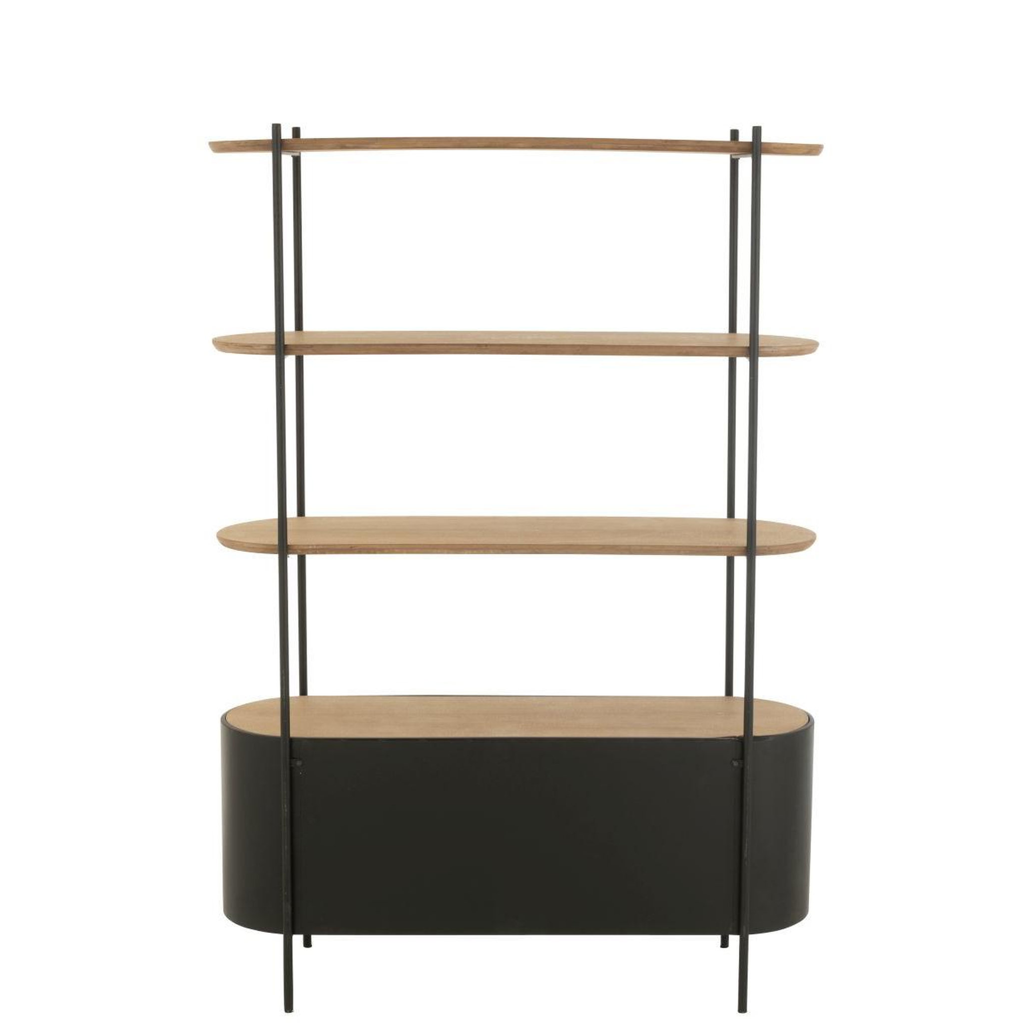 Voir la diapositive 3 : J-LINE Étagère 4 Niveaux  Bya  173cm Naturel