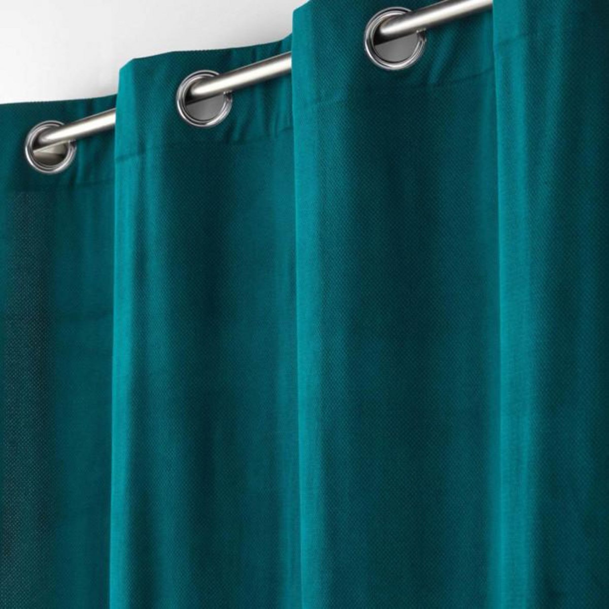 Paris Prix Rideau à Œillets  Velouriane  140x260cm Bleu Pétrole