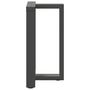 Voir la diapositive 5 : VIDAXL Pieds de table a manger forme de T 2 pcs 60x35x(72-73) cm acier