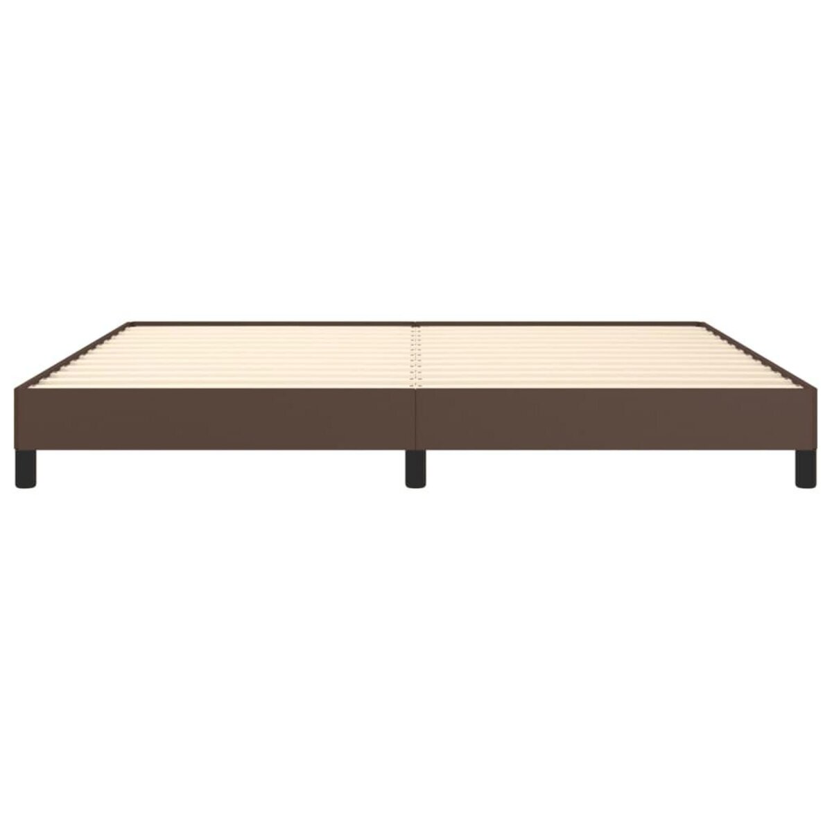 VIDAXL Cadre de lit sans matelas marron 200x200 cm similicuir