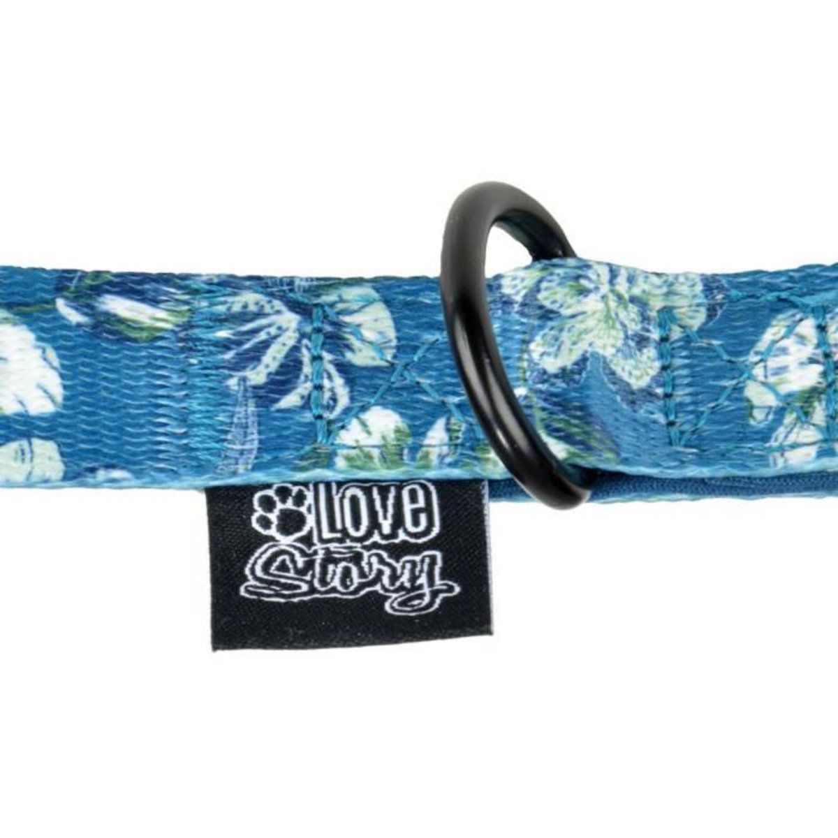Paris Prix Laisse Pour Chien en Polyester  Vintage Flower  150cm Bleu