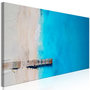 Voir la diapositive 1 : Paris Prix Tableau Imprimé  Sea & Wooden Bridge Narrow Blue