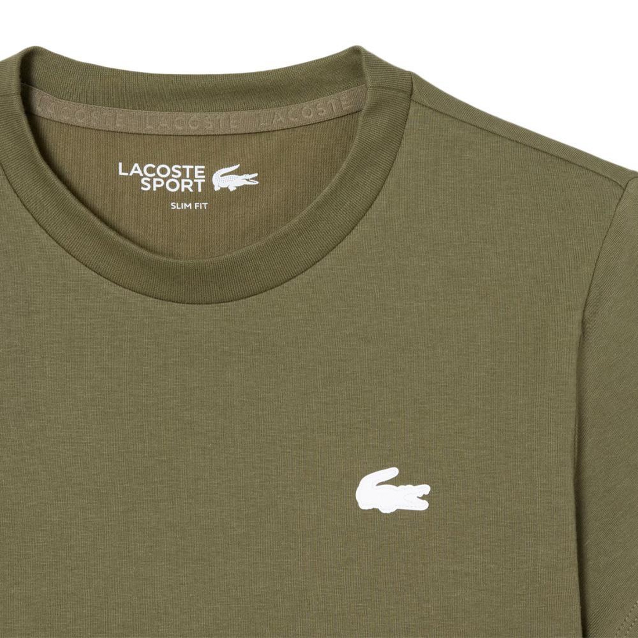 Voir la diapositive 2 : Lacoste T-Shirt Kaki Femme Lacoste TF9246